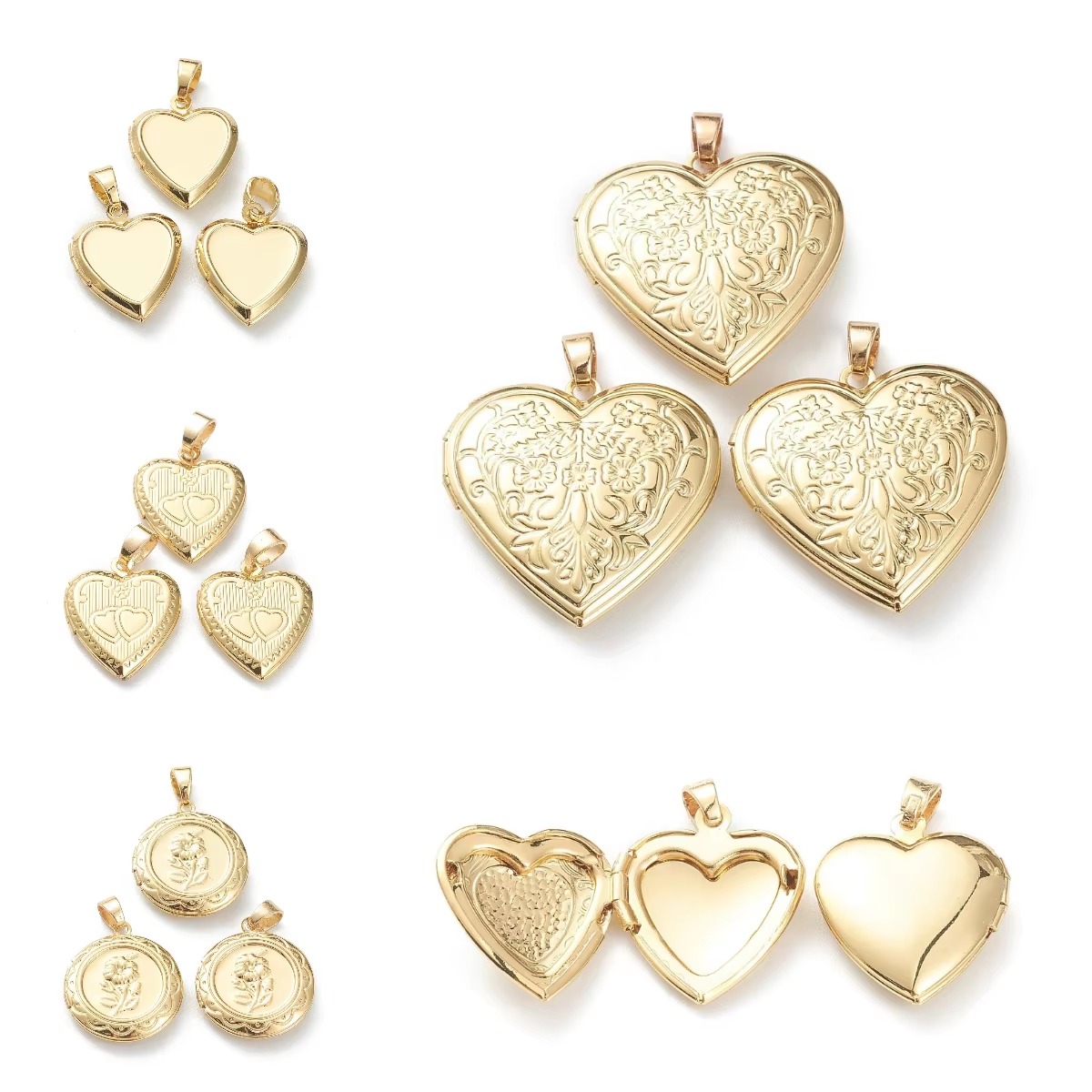 Heart Locket Necklace Photo - 10 ciondoli a cuore apribili con