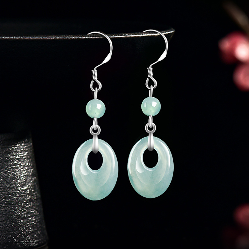 Earrings - Orecchini ad anello in giadeite Myanmar