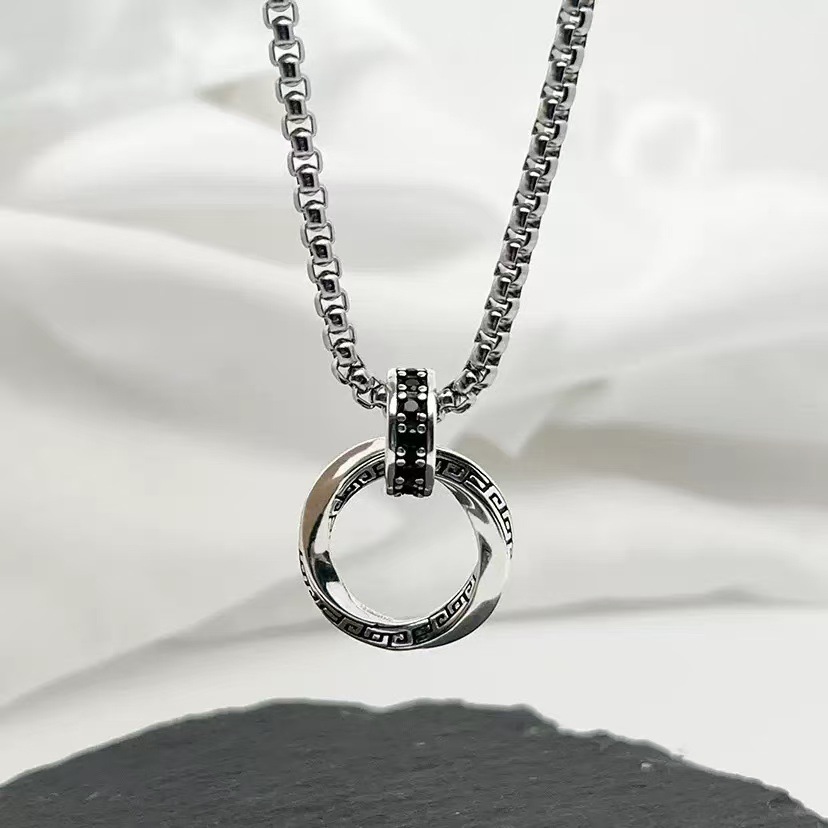 925 Sterling Silver Chain Necklace Men - Nuova collana in argento sterling 925