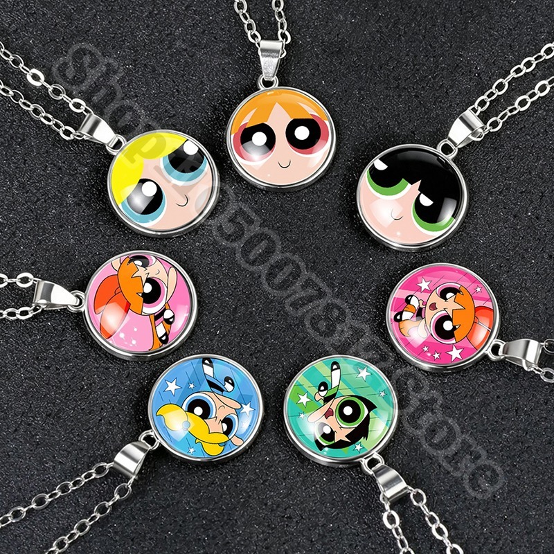 Anime Pendant Necklace - Collana Carina delle Powerpuff Girls Kawaii,