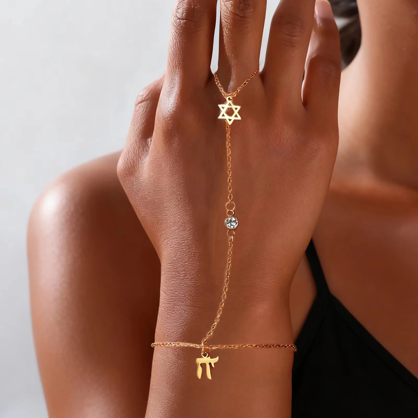 Bracelets - Braccialetto con Stella di David e