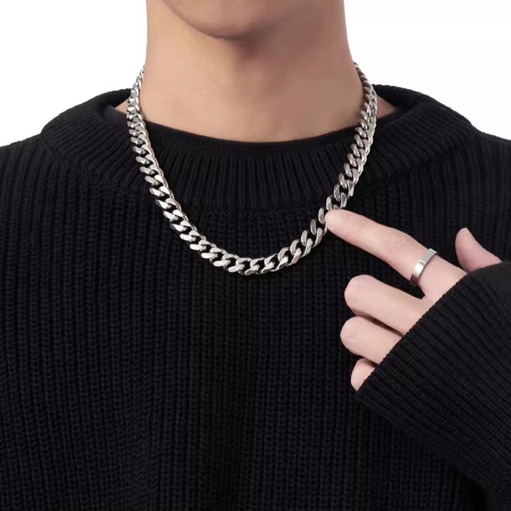 Cuban Link Chain 12Mm - Catena a maglia cubana in acciaio
