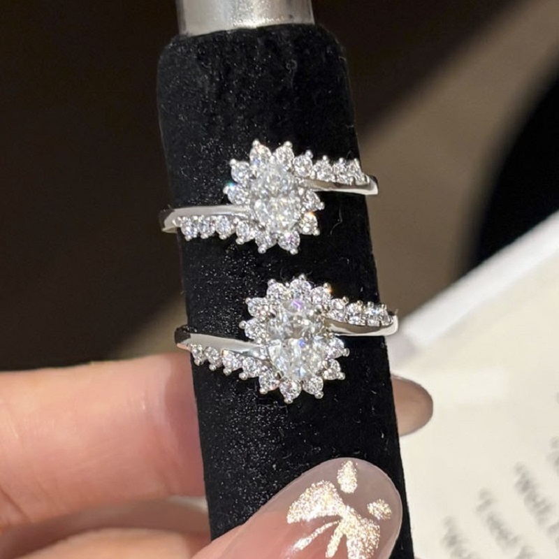 Moissanite Engagement Ring 1 Carat - Anello da Donna Apaison Luxury con