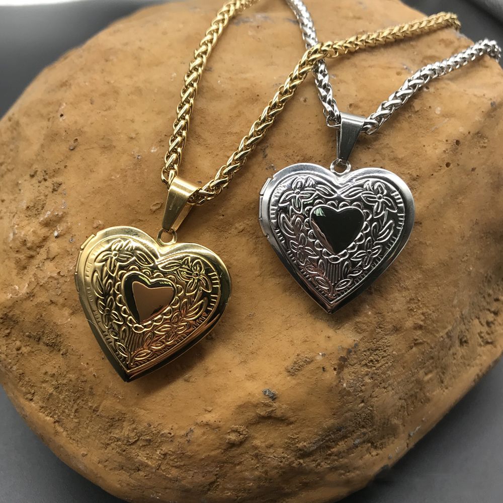 Nuova foto a forma di cuore fo - Heart Locket Necklace Photo recensione e prezzo