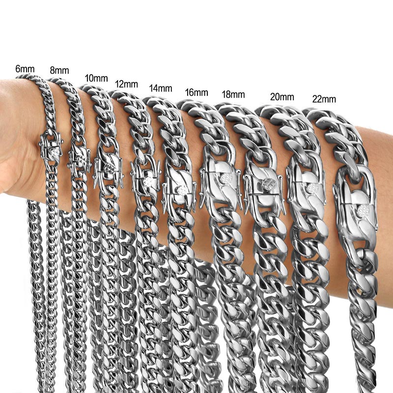 Collane a catena cubana in acc - Cuban Link Chain 12Mm recensione e prezzo