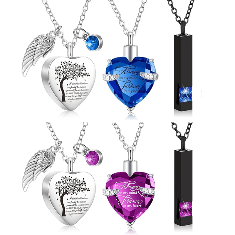 Collana con urna in 3 stili pe - Heart Locket Necklace Photo recensione e prezzo