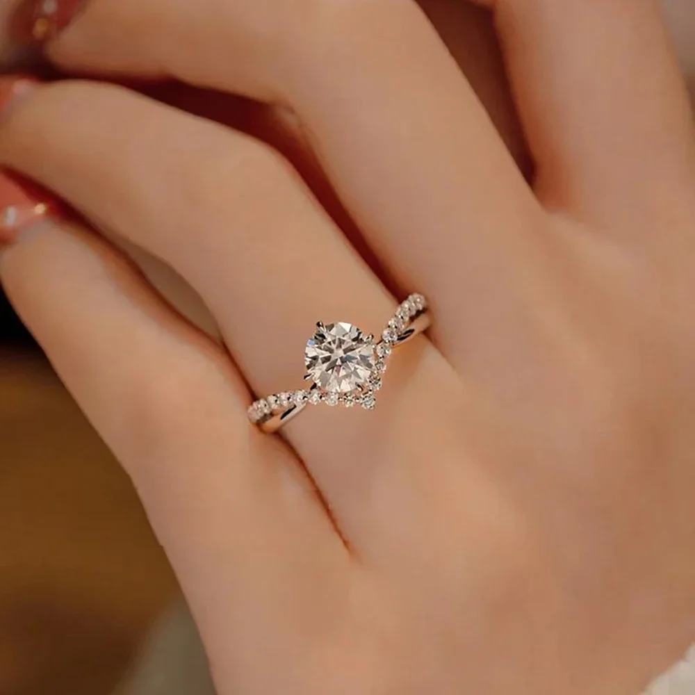 Anello di Fidanzamento in Arge - Moissanite Engagement Ring 1 Carat recensione e prezzo