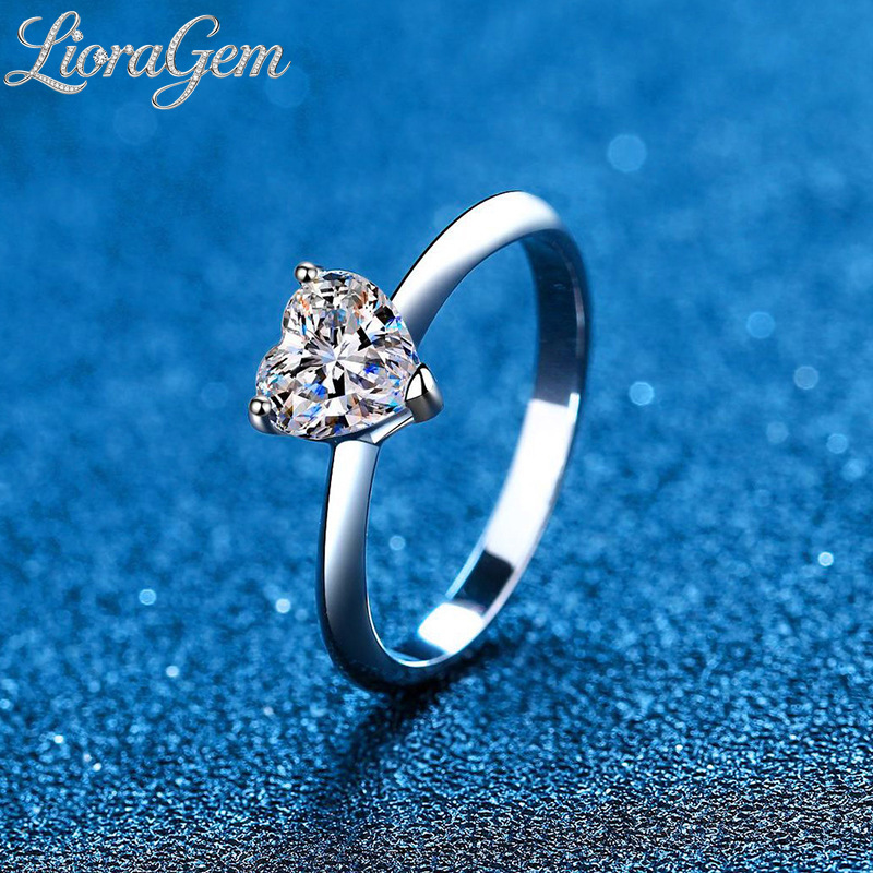 LioraGem Anello con Moissanite - Moissanite Engagement Ring 1 Carat recensione e prezzo