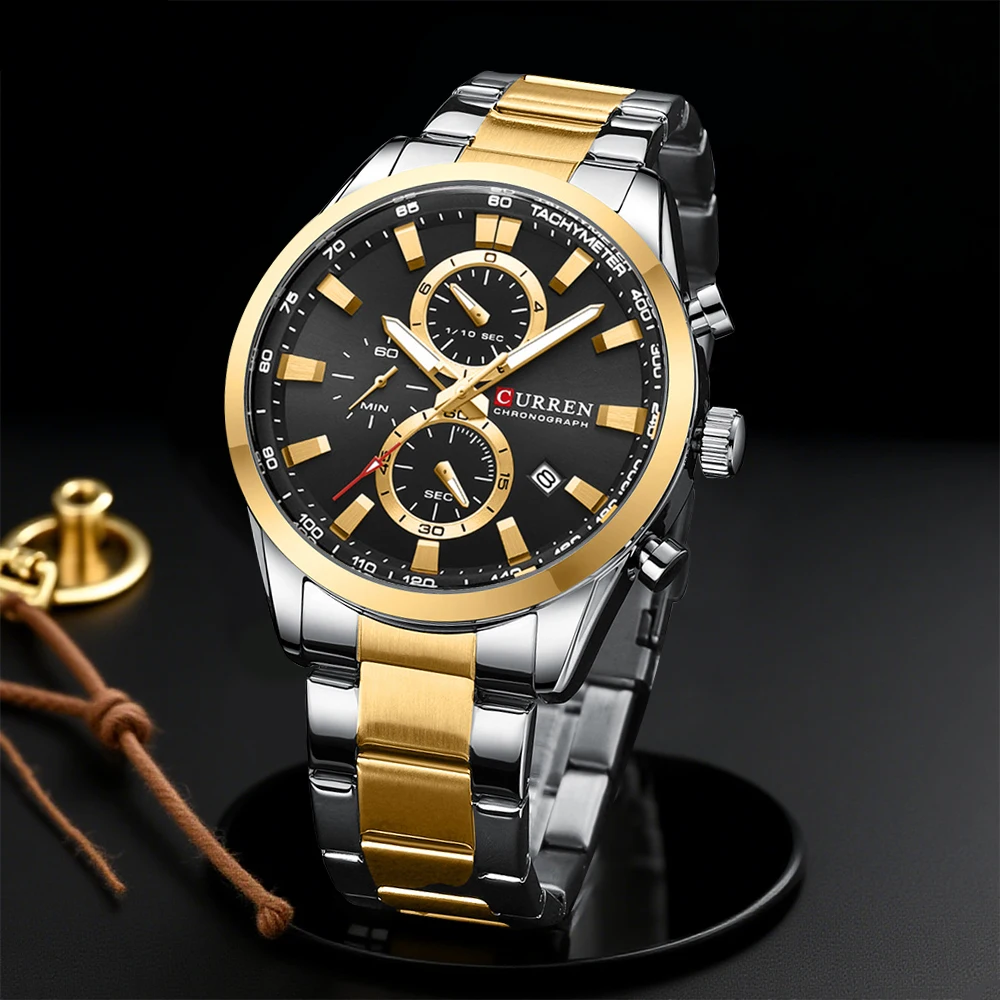 CURREN Casual Quarzo Crono Oro - Watch Accessories recensione e prezzo