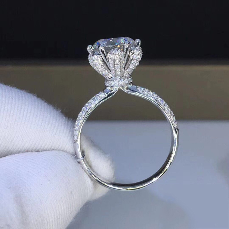 Anello con Morganite e Diamant - Moissanite Engagement Ring 1 Carat recensione e prezzo